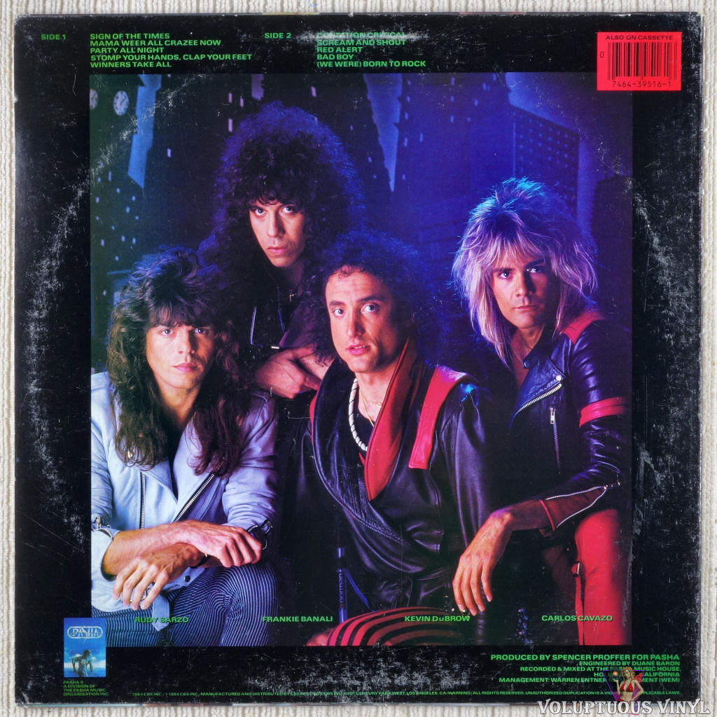 Quiet Riot – Condition Critical (1984) Vinyl, LP, Album – Voluptuous ...