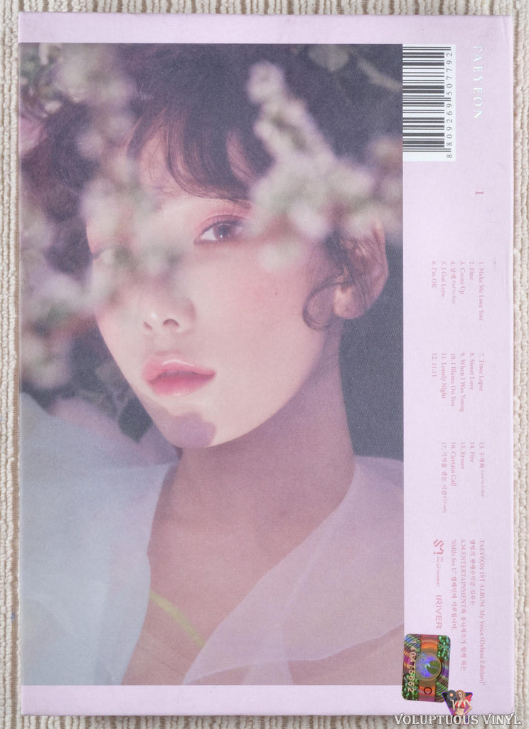 Taeyeon My Voice 2017 Cd Album Deluxe Edition Blossom Version Voluptuous Vinyl Records