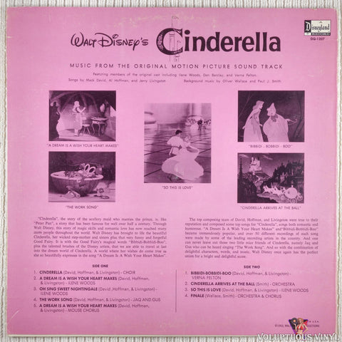 Various ‎– Walt Disney's Cinderella (1963) Vinyl, LP, Album ...