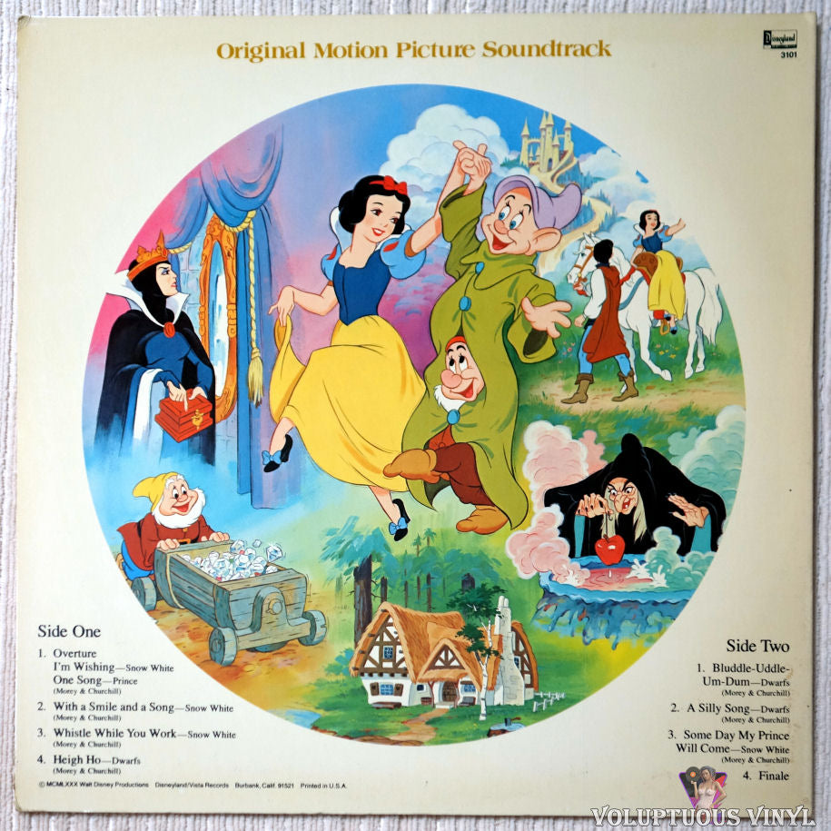 Various ‎ Walt Disneys Snow White And The Seven Dwarfs 1980 Pictur Voluptuous Vinyl Records 