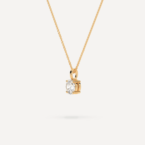 0.71 F-VS1 100% Natural Diamond Necklace