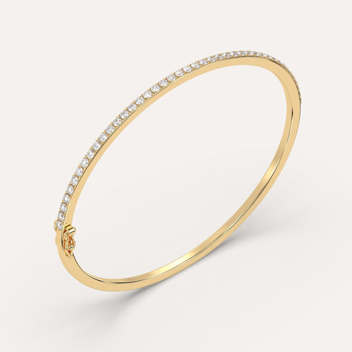 1 1/2 carat Pave, Bangle Diamond Bracelet