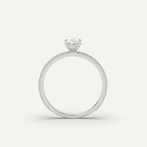 1 1/4 carat Pear Cut Diamond Ring