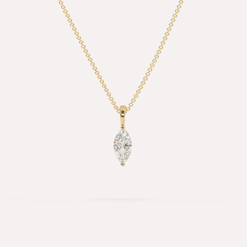 1/2 carat Marquise Diamond Pendant Necklace