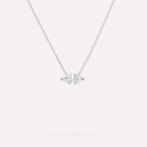 1/2 carat Marquise Floating Diamond Necklace