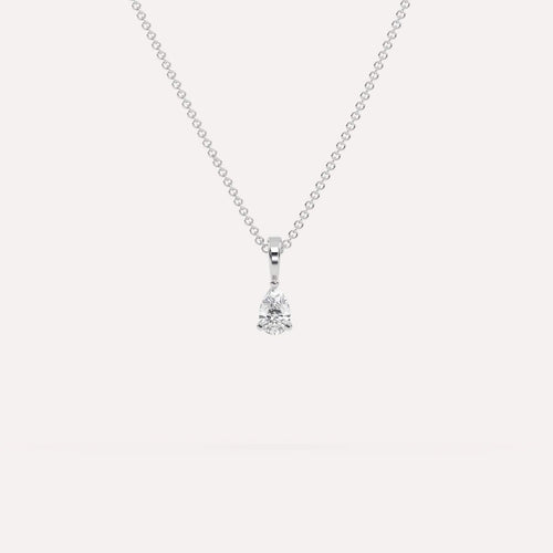 1/2 carat Pear Diamond Pendant Necklace