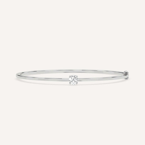 1/2 carat Round Diamond Solitaire, Bangle Bracelet