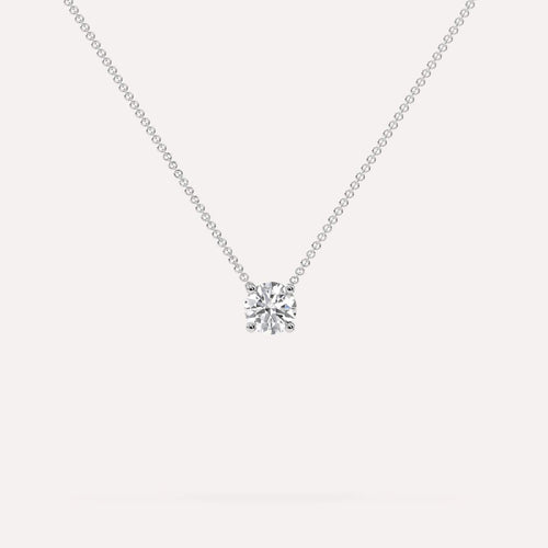 1/2 carat Round Floating Diamond Necklace