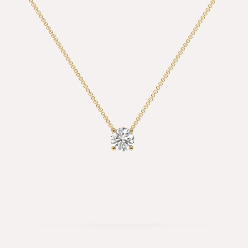 1/2 carat Round Floating Diamond Necklace