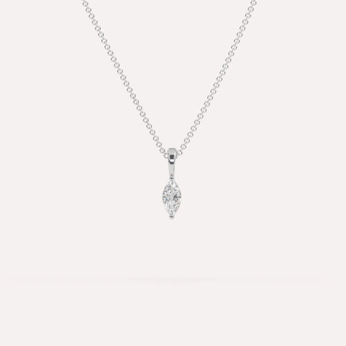 1/4 carat Marquise Diamond Pendant Necklace