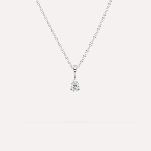 1/4 carat Pear Diamond Pendant Necklace