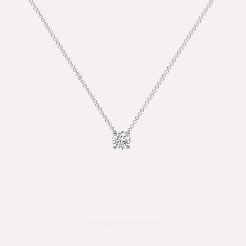 1/4 carat Round Floating Diamond Necklace