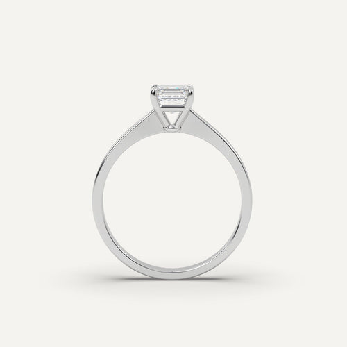 1 carat Asscher Cut Diamond Ring
