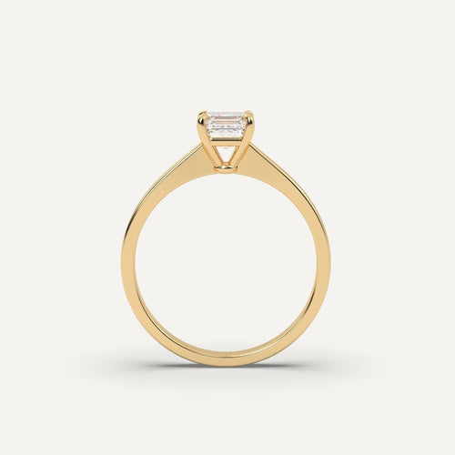 1 carat Asscher Cut Diamond Ring
