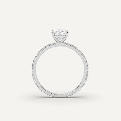 1 carat Cushion Cut Diamond Ring