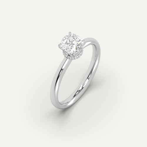 1 carat Cushion Cut Diamond Ring