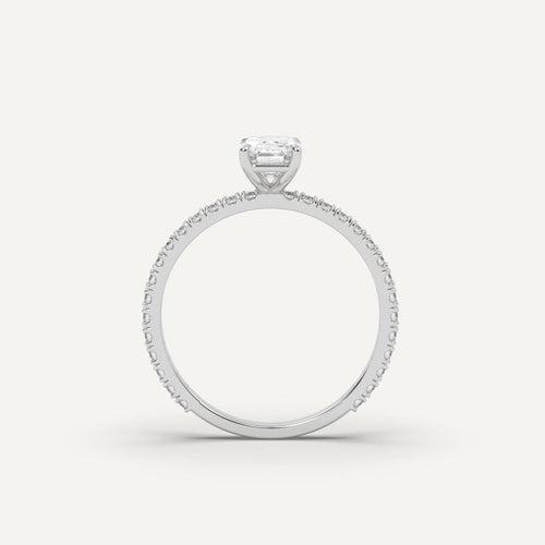 1 carat Emerald Cut Diamond Ring