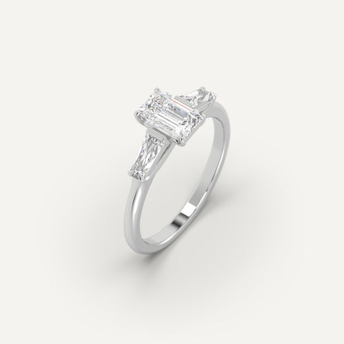 1 carat Emerald Cut Diamond Ring