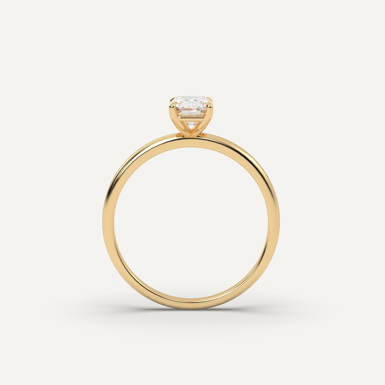 Emerald Cut Diamond Engagement Ring - 1 carat