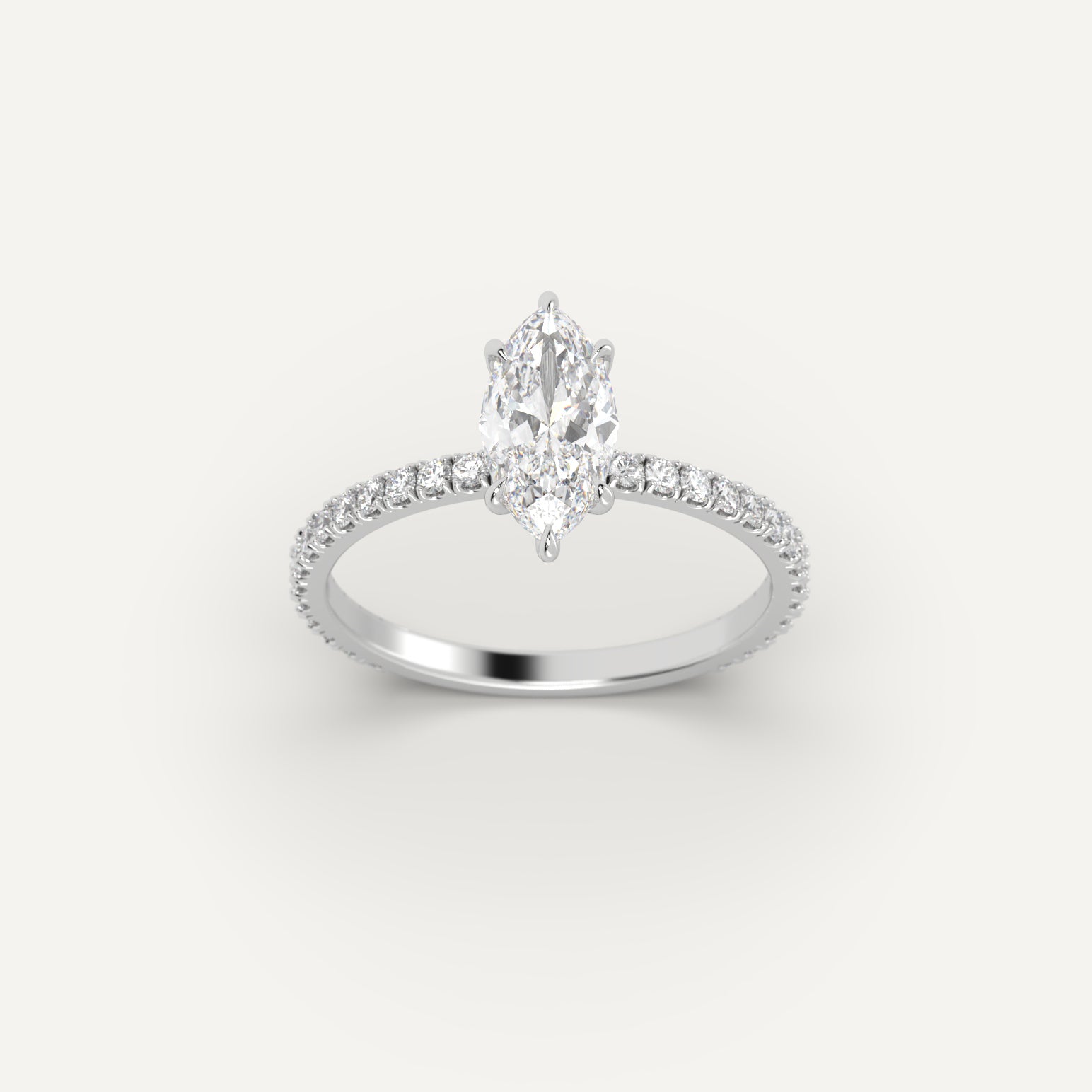 White Gold 1.2 Carat Engagement Ring