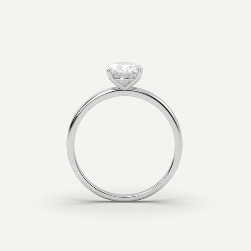 1 carat Oval Cut Diamond Ring