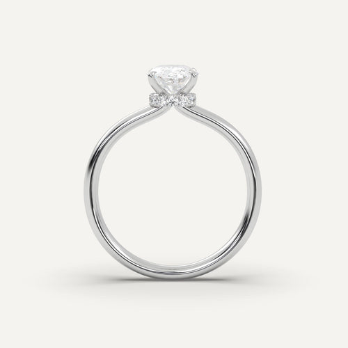 1 carat Oval Cut Diamond Ring