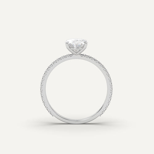 1 carat Oval Cut Diamond Ring