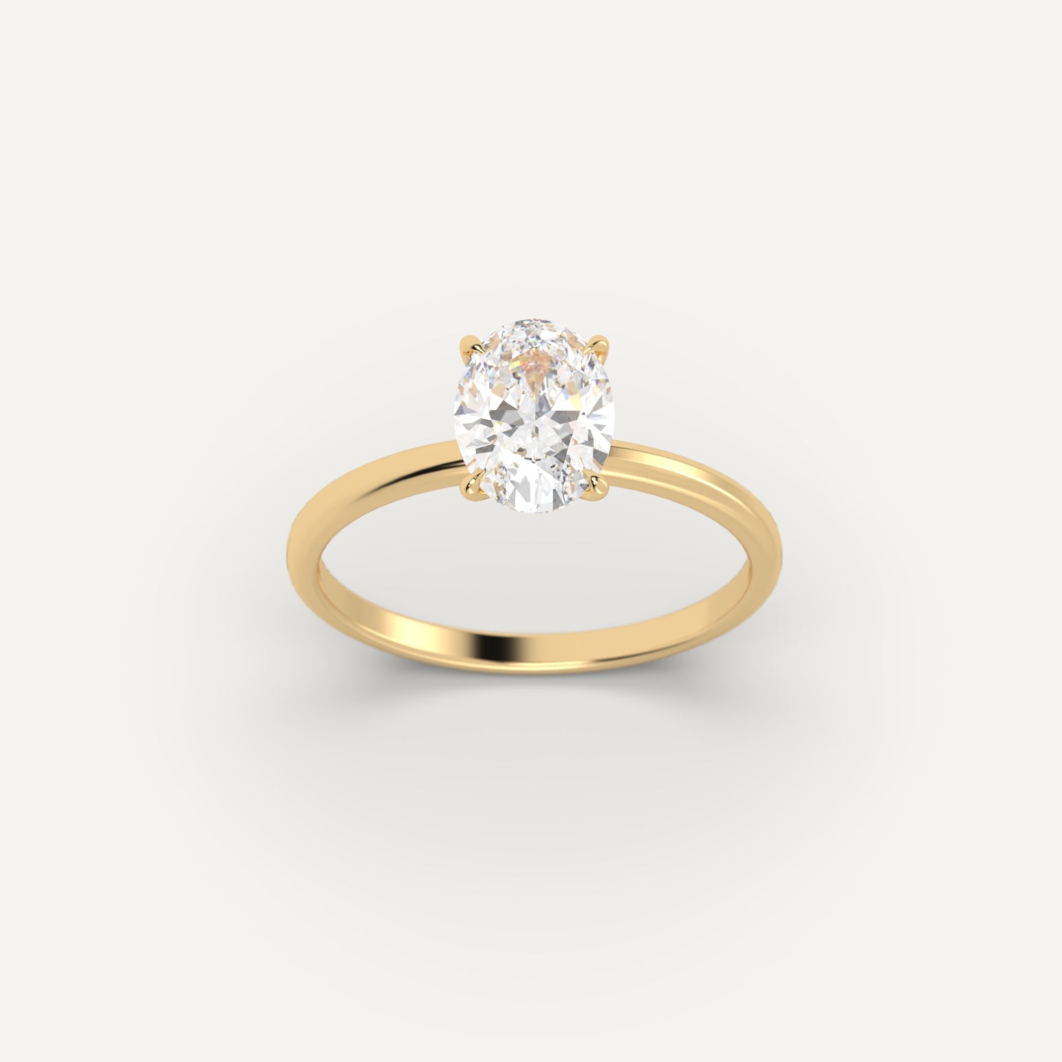 Yellow Gold 1 Carat Engagement Ring