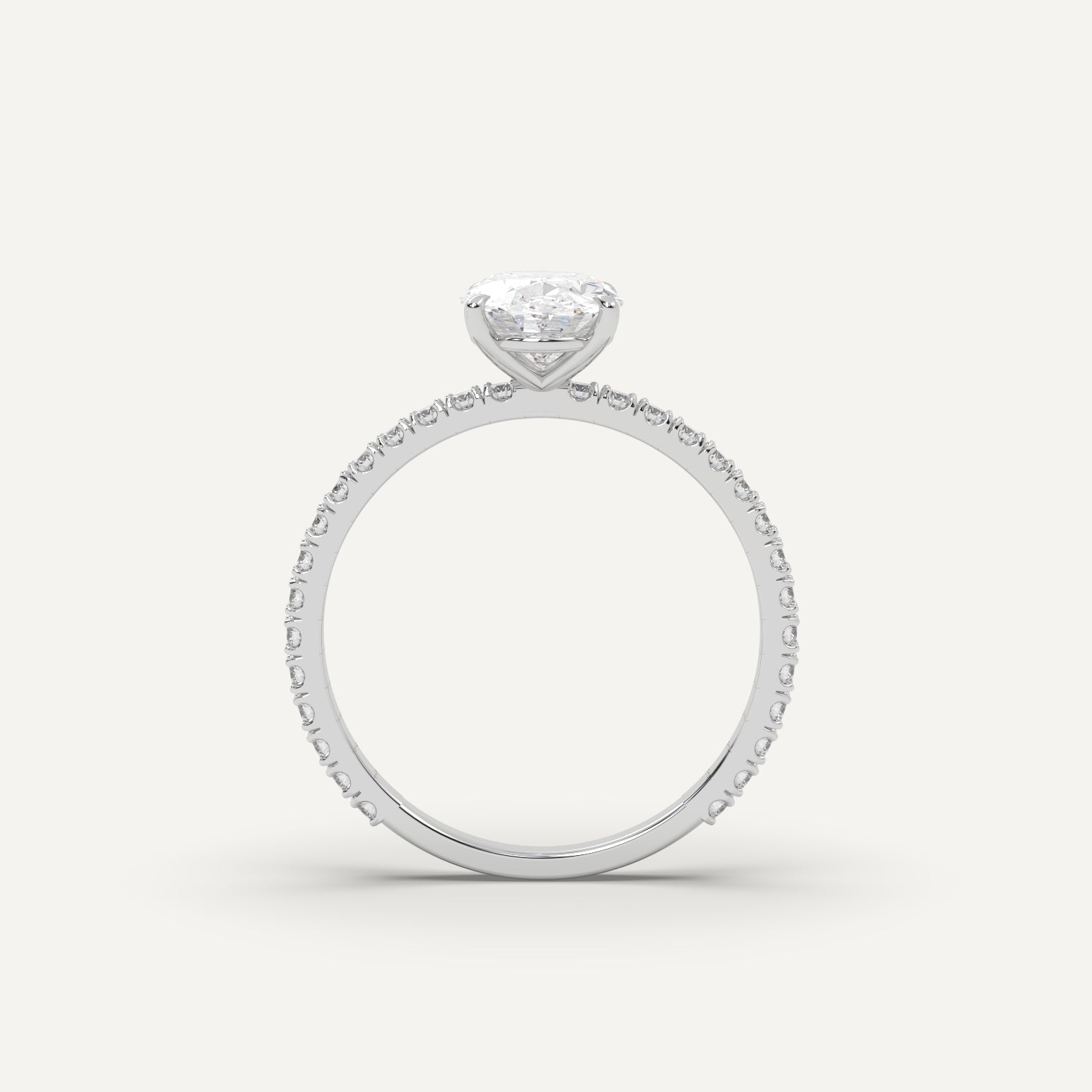 Oval Cut Diamond Engagement Ring - 1 carat