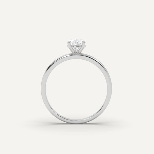 1 carat Pear Cut Diamond Ring