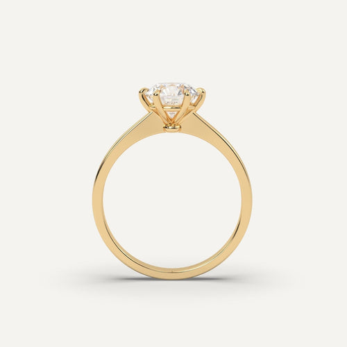 1 carat Round Cut Diamond Ring