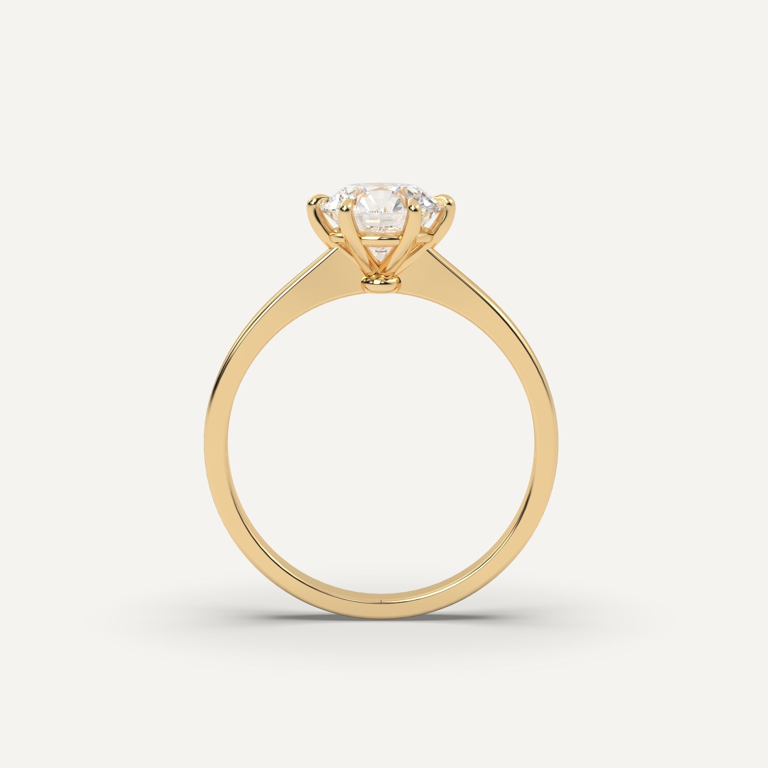 Round Cut Diamond Engagement Ring - 1 carat