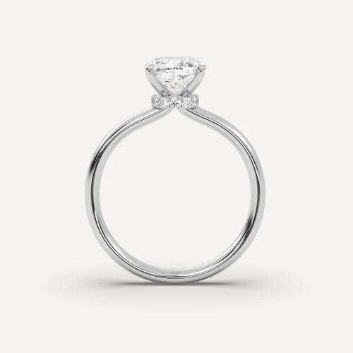 2 carat Cushion Cut Diamond Ring