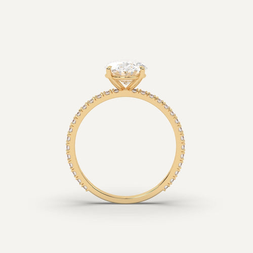 2 carat Oval Cut Diamond Ring