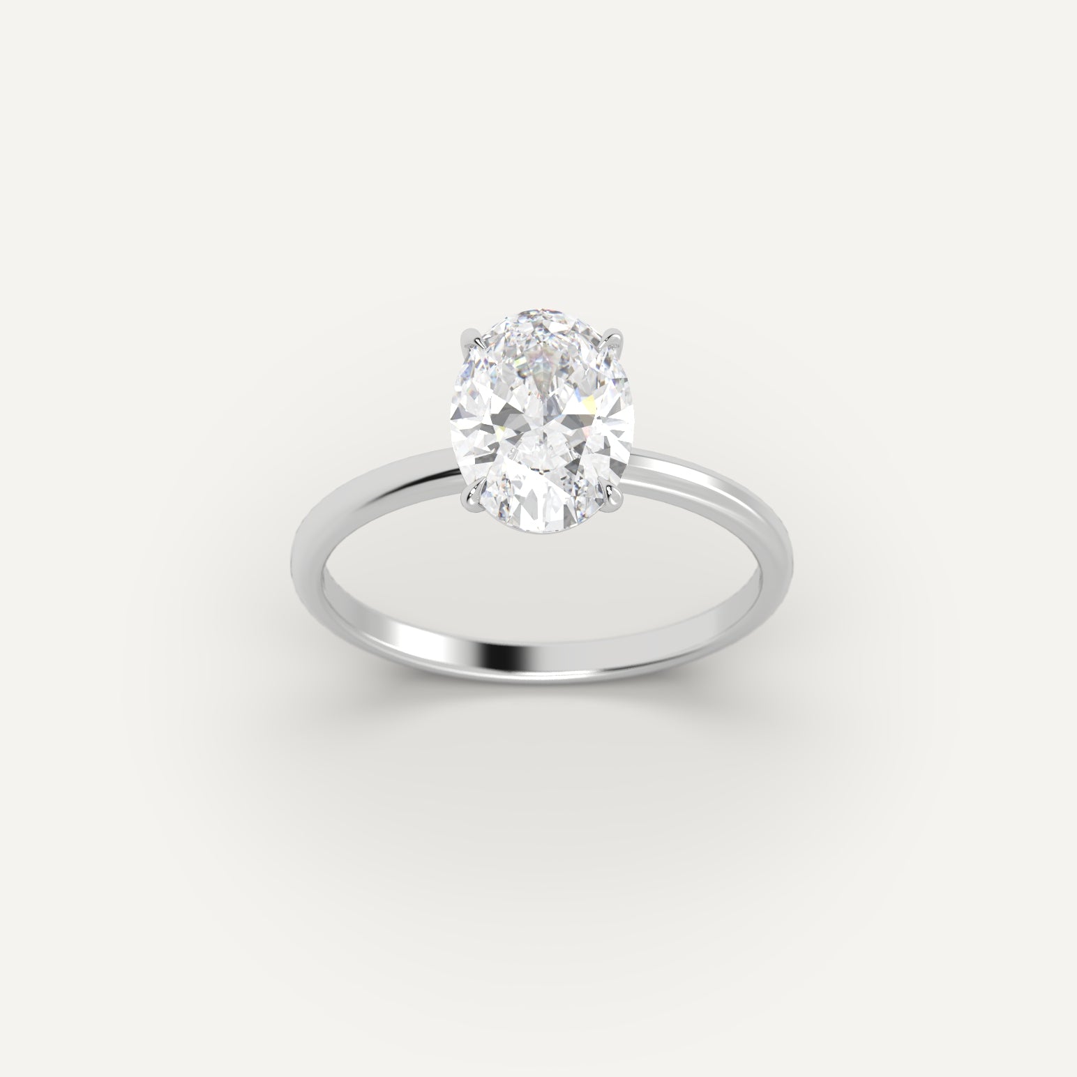 White Gold 1.5 Carat Engagement Ring