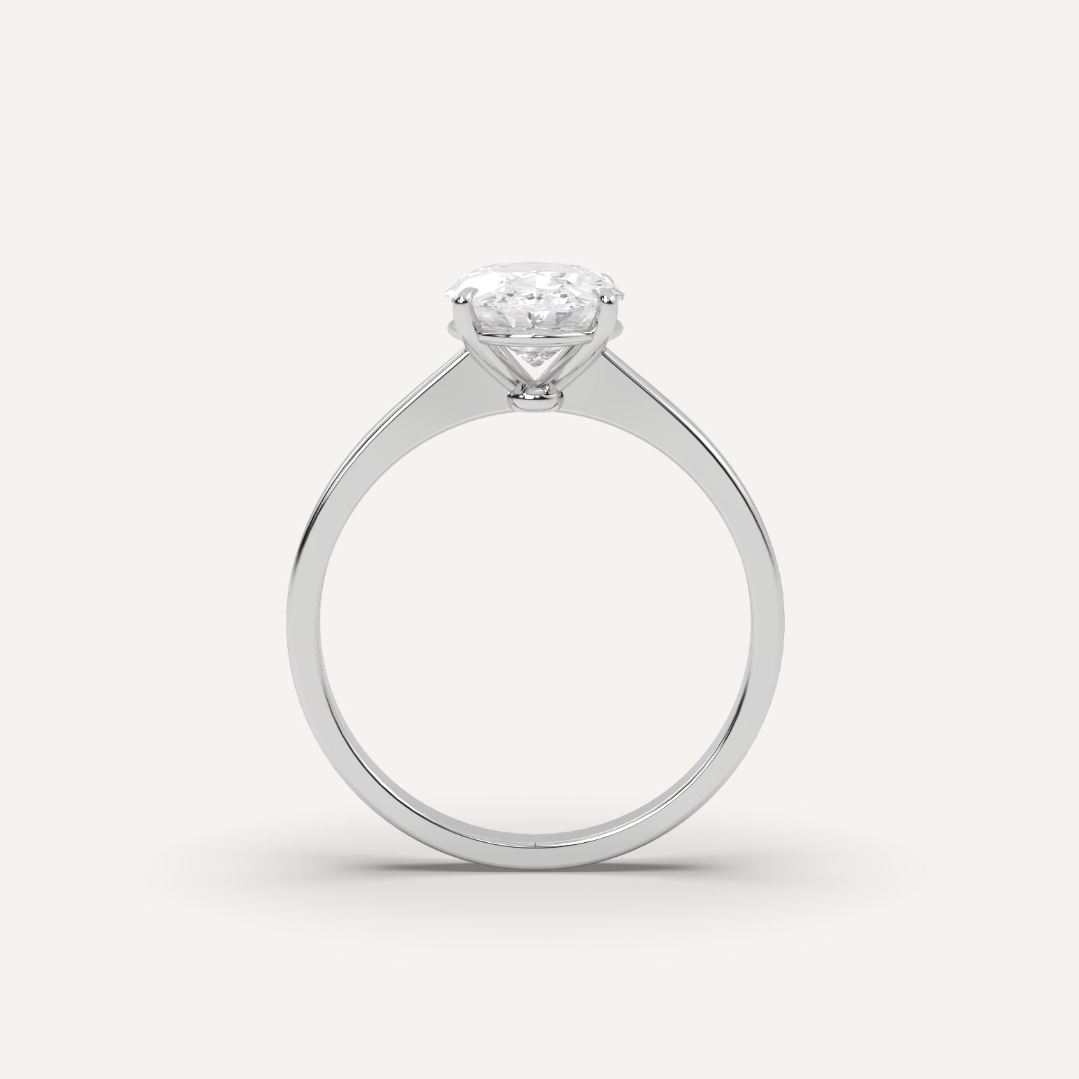 Oval Cut Diamond Engagement Ring - 2 carat