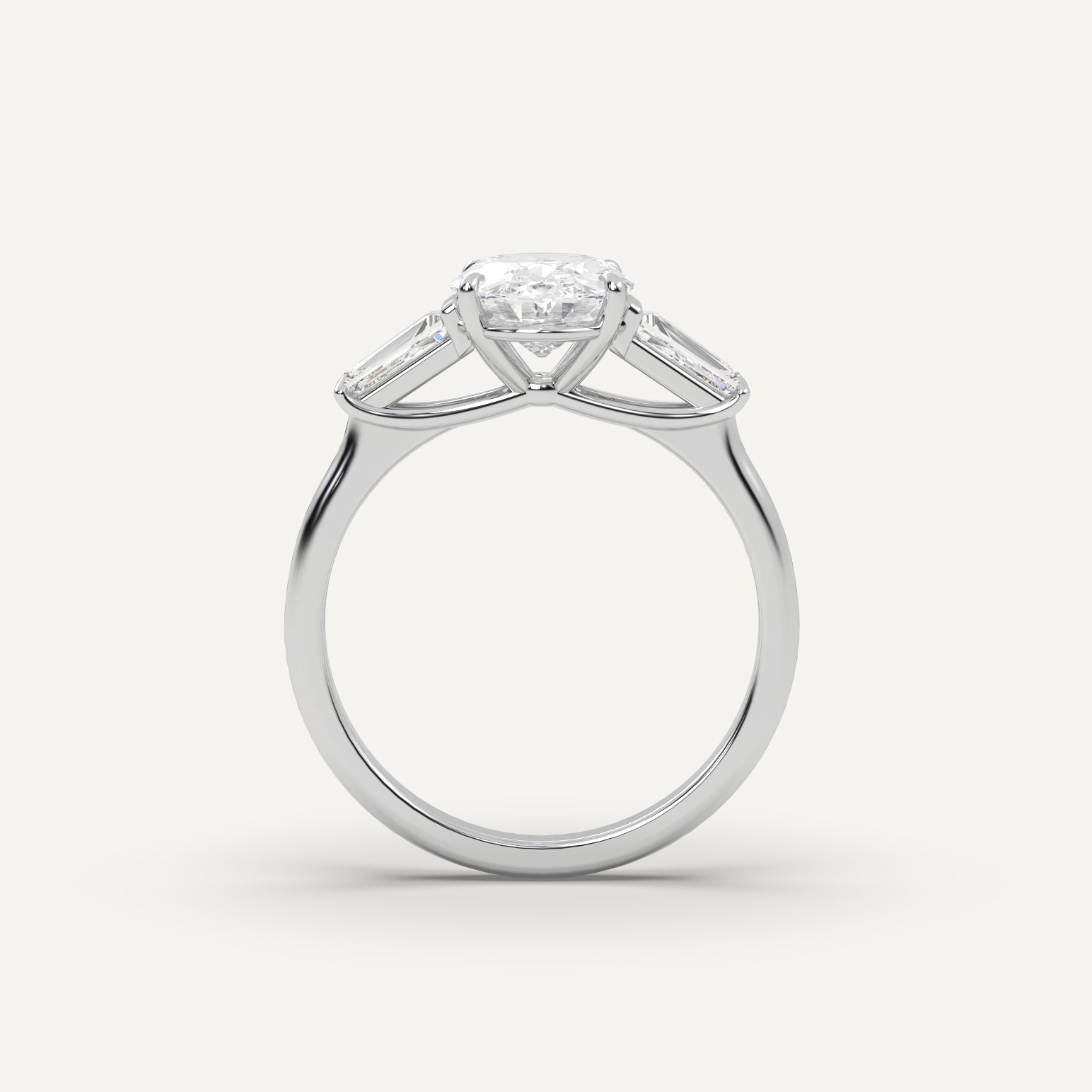 Oval Cut Diamond Engagement Ring - 3 carat