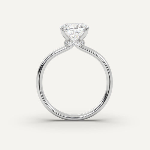 3 carat Cushion Cut Diamond Ring