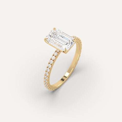 3 carat Emerald Cut Diamond Ring