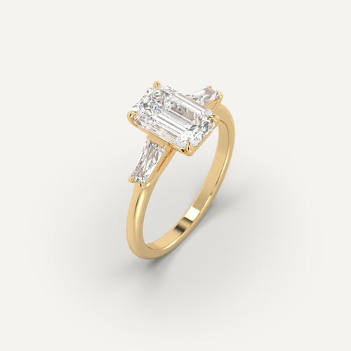 3 carat Emerald Cut Diamond Ring