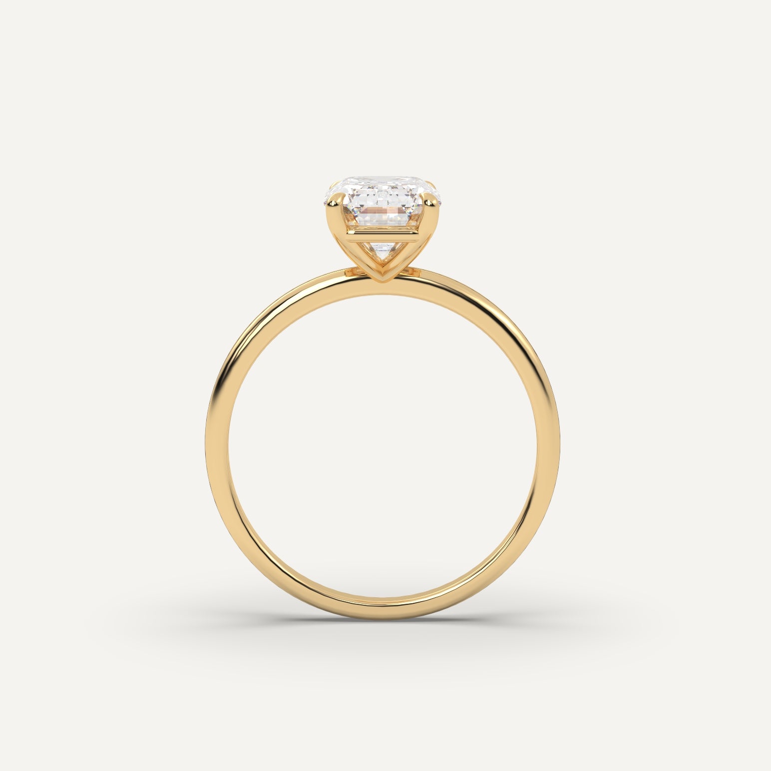 Emerald Cut Diamond Engagement Ring - 3 carat
