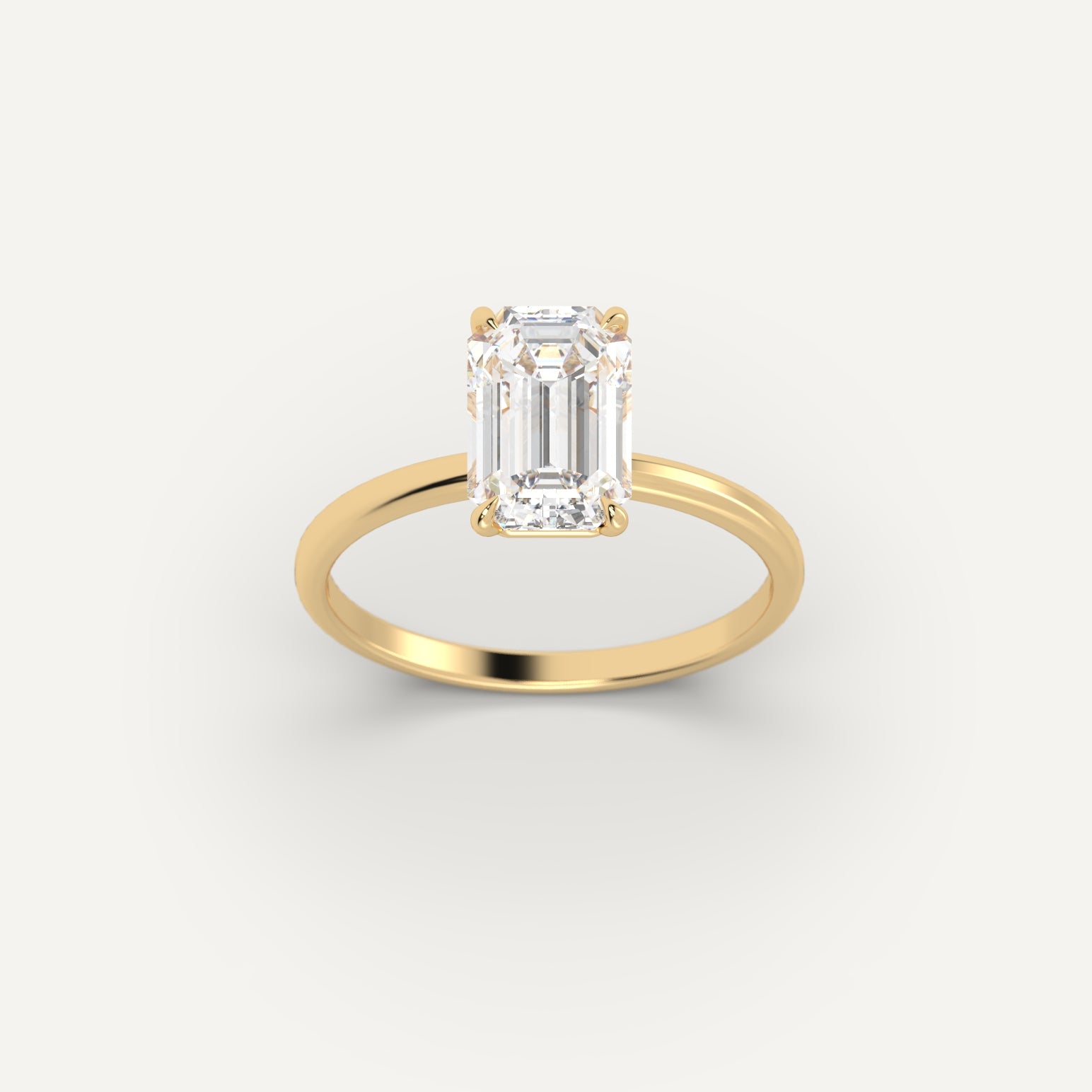 Yellow Gold 3 Carat Engagement Ring