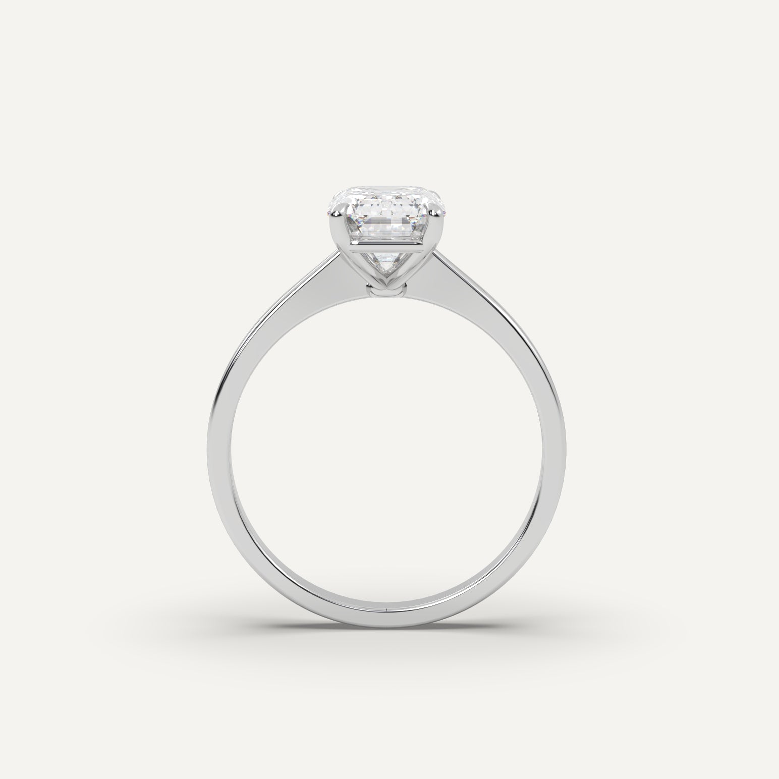 Emerald Cut Diamond Engagement Ring - 4 carat