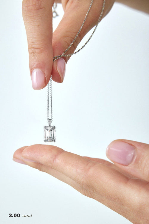 3 carat Marquise Diamond Pendant Necklace