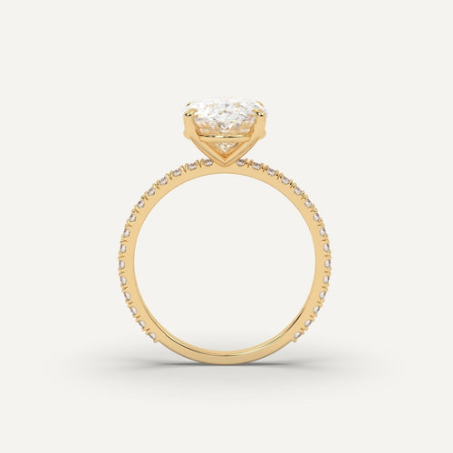 3 carat Oval Cut Diamond Ring