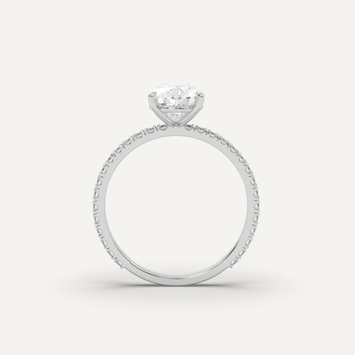 3 carat Pear Cut Diamond Ring