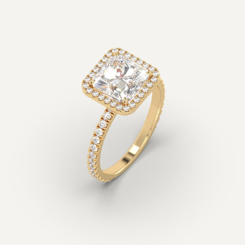 3 carat Radiant Cut Diamond Ring