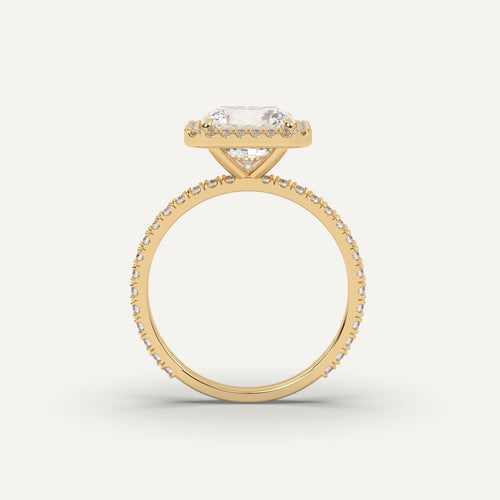 3 carat Radiant Cut Diamond Ring