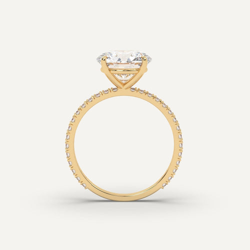 3 carat Round Cut Diamond Ring