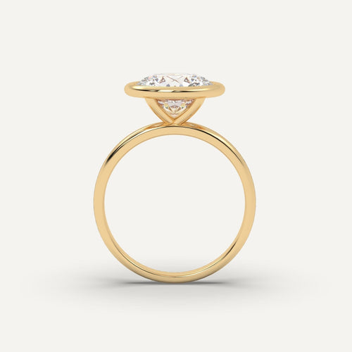 3 carat Round Cut Diamond Ring